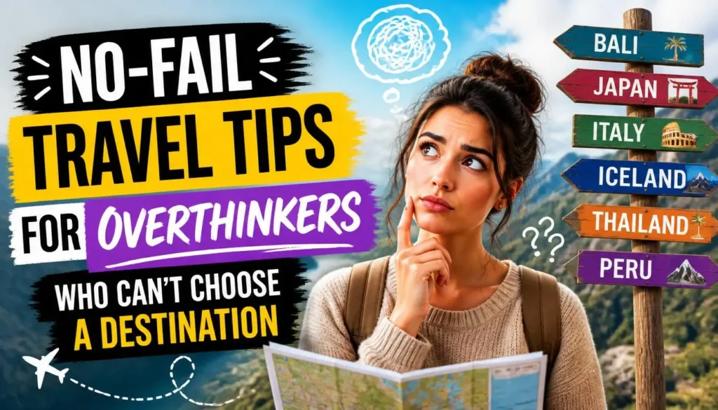 No-Fail Travel Tips for Overthinkers Who Can't Choose a Destination