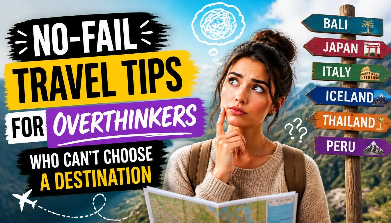 No-Fail Travel Tips for Overthinkers Who Can't Choose a Destination